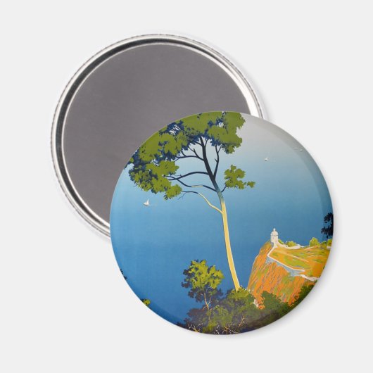 Balearen Vintag Französisch Reisen Magnet (Vorderseite/Rückseite)