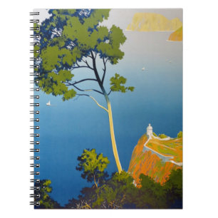 Balearen Vintag Französisch Reisen Notizblock