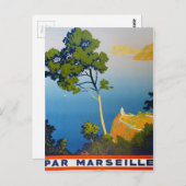 Balearen Vintag Französisch Reisen Postkarte (Vorne/Hinten)