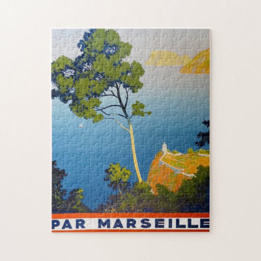 Balearen Vintag Französisch Reisen Puzzle (Vertikal)