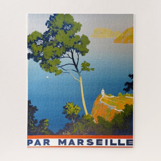 Balearen Vintag Französisch Reisen Puzzle (Vertikal)