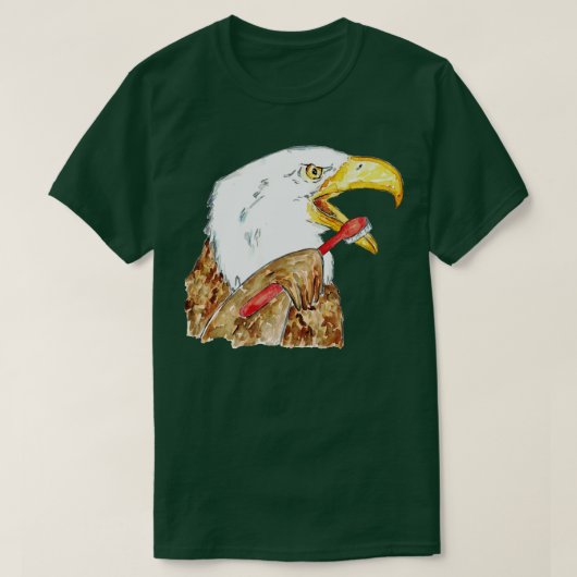 Balearenadler Zahnputz Wasserfarbe T-Shirt (Design vorne)