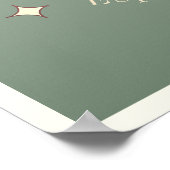 Baleareninsel Mallorca Modernes Poster (Ecke)