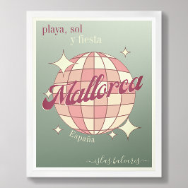 Baleareninsel Mallorca Modernes Poster