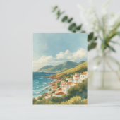 Balearic Islands Vintage French Riviera Travel Postkarte (Stehend Vorderseite)