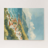 Balearic Islands Vintage French Riviera Travel Puzzle (Horizontal)