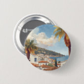 Balearic Islands Vintage French Travel Button (Vorne & Hinten)