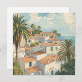 Balearic Islands Vintage French Travel Feiertagskarte (Vorne/Hinten)