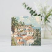 Balearic Islands Vintage French Travel Feiertagskarte (Stehend Vorderseite)