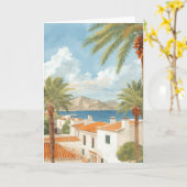 Balearic Islands Vintage French Travel Karte (Gelbe Blume)