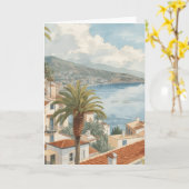 Balearic Islands Vintage French Travel Karte (Gelbe Blume)