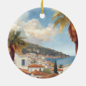 Balearic Islands Vintage French Travel Keramik Ornament (Hinten)