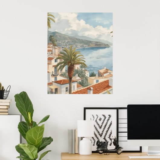 Balearic Islands Vintage French Travel Poster (Heimbüro)