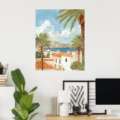 Balearic Islands Vintage French Travel Poster (Heimbüro)