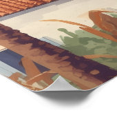 Balearic Islands Vintage French Travel Poster (Ecke)