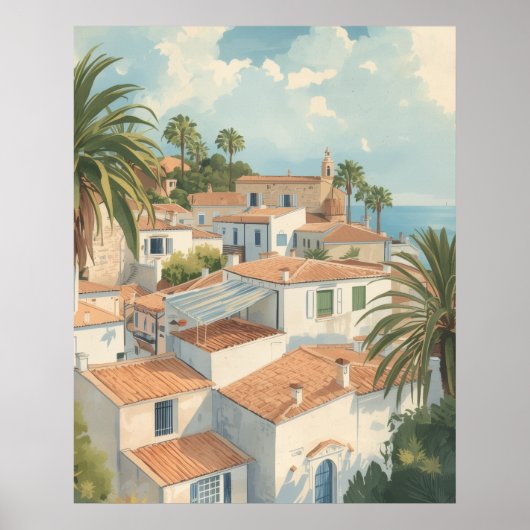 Balearic Islands Vintage French Travel Poster (Vorne)