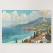 Balearic Islands Vintage French Travel Puzzle (Horizontal)