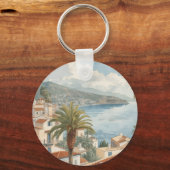 Balearic Islands Vintage French Travel Schlüsselanhänger (Rückseite)