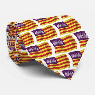 Balearische Inseln Flagge Krawatte