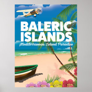 Balearische Inseln mediterranes Paradies Poster