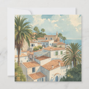 Balearische Inseln Vintage Französische Reise Feiertagskarte