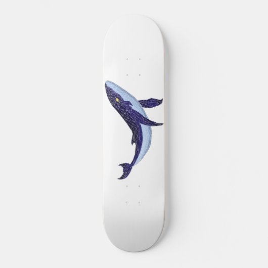 Baleia azul de vidro - Blauer Glaswal Skateboard (Vorderseite)