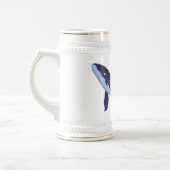 Baleia azul de vidro - Blue Glass Whale Bierglas (Links)