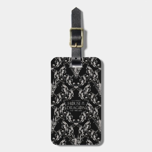 Balerion Skull Pattern Gepäckanhänger (Vorderseite vertikal)