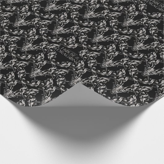 Balerion Skull Pattern Geschenkpapier (Ecke)