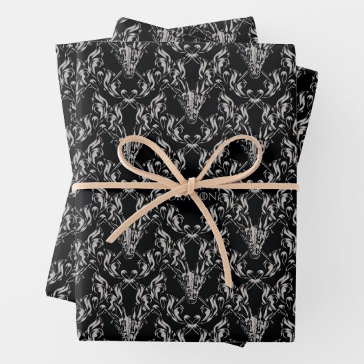Balerion Skull Pattern Geschenkpapier Set (Beispiel)