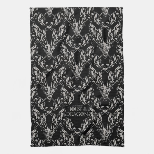 Balerion Skull Pattern Geschirrtuch (Vertikal)