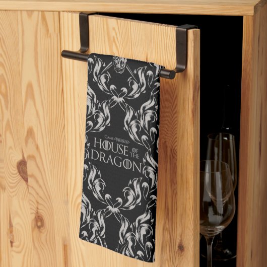 Balerion Skull Pattern Geschirrtuch (Drittel gefaltet)