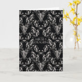 Balerion Skull Pattern Karte (Gelbe Blume)