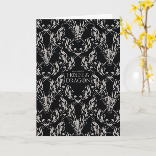 Balerion Skull Pattern Karte (Gelbe Blume)