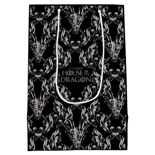 Balerion Skull Pattern Mittlere Geschenktüte (Rückseite)