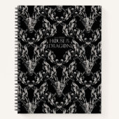 Balerion Skull Pattern Notizblock (Vorderseite)