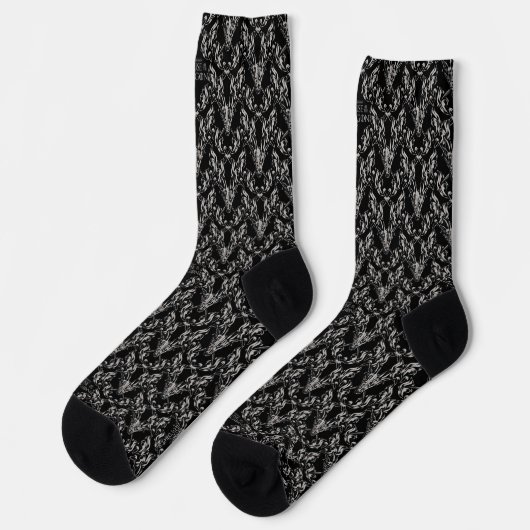 Balerion Skull Pattern Socken (Linkes Detail)