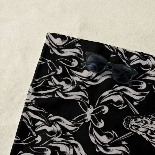 Balerion Skull Pattern Strandtuch (Beispiel)