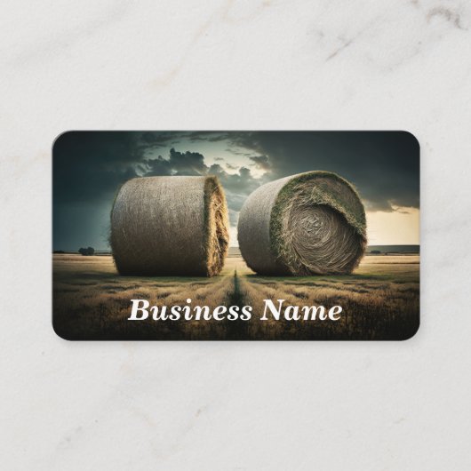 Bales of Hay Business Card Visitenkarte (Vorderseite)