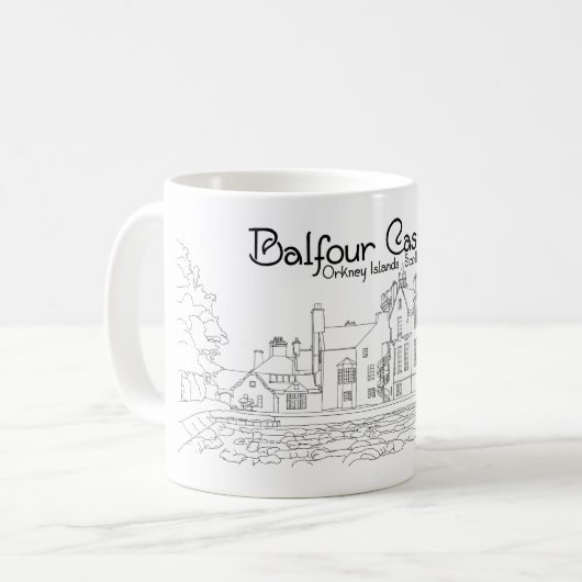 Balfour Castle Scotland Kaffeetasse (Vorderseite Links)
