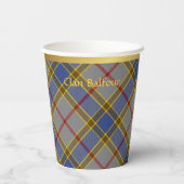 Balfour Personalisiert Tartan Christmas Pappbecher (Rückseite)