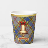 Balfour Personalisiert Tartan Christmas Pappbecher (Vorderseite)