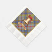 Balfour Personalisiert Tartan Christmas Serviette (Ecke)