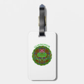 Balfour Scottish Tartan Celtic Thistle Gepäckanhänger (Rückseite vertikal)