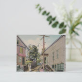 Bälge fallen, vermontierte Vintage Treppen Postkar Postkarte (Stehend Vorderseite)