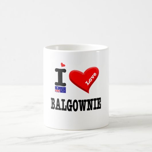BALGOWNIE - I Liebe Magnet Kaffeetasse (Mittel)