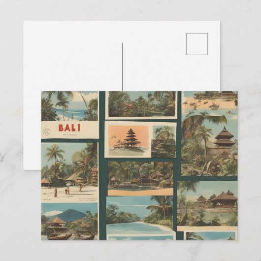 Bali (12) postkarte (Vorne/Hinten)