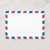 Bali Air Mail Escort/Sitzkarte Hochzeit Platzkarte (Rückseite)