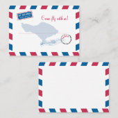 Bali Air Mail Escort/Sitzkarte Hochzeit Platzkarte (Vorne/Hinten)