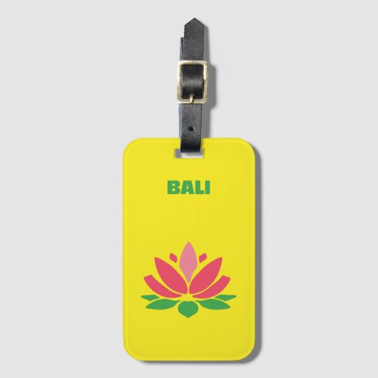 Bali Akrylic-Gepäckanhänger Gepäckanhänger (Vorderseite Vertikal)